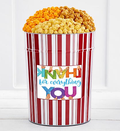 Tins With Pop® 4 Gallon Thank You Color